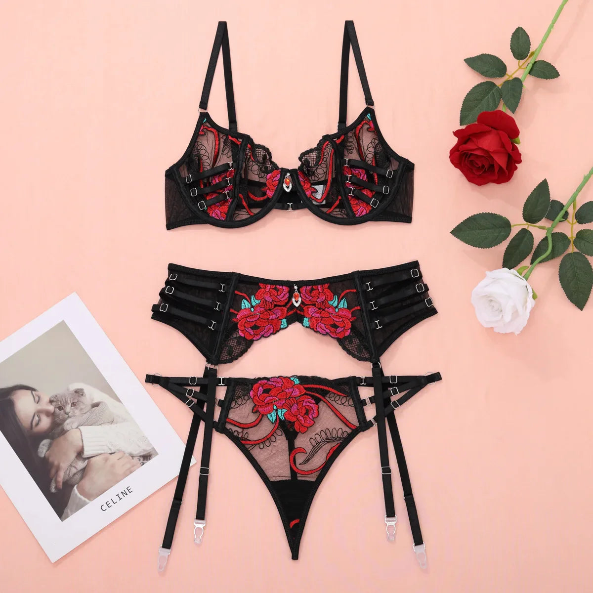 Romige Lingerie Set