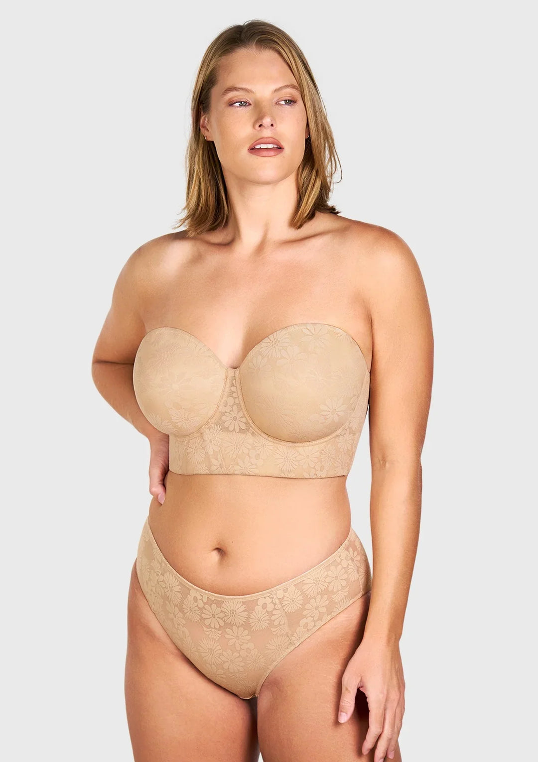 Blossom Strapless Corset Bra