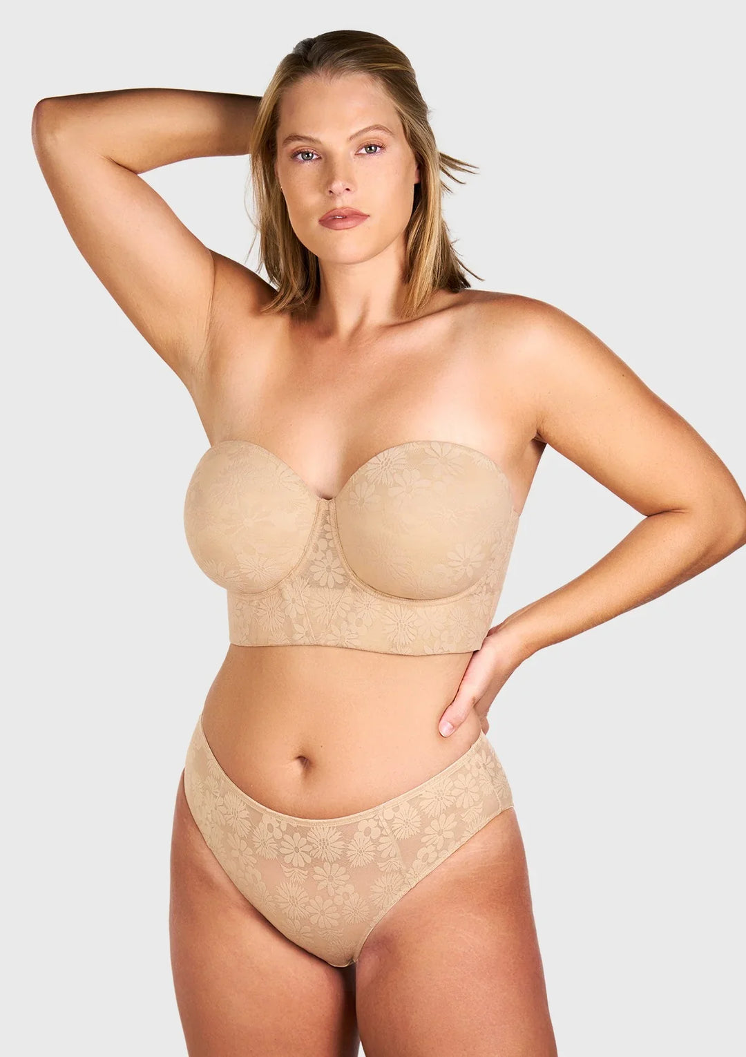 Blossom Strapless Corset Bra